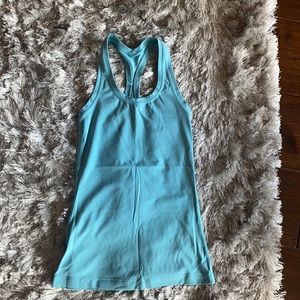 Teal size 4 Lululemon cool razor back tank